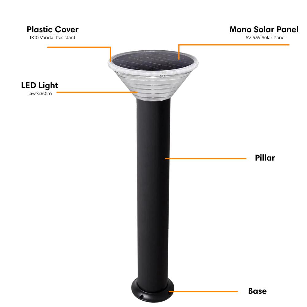 Aluxium STRATA Solar Bollard-Aluxium-Ozlighting.com.au