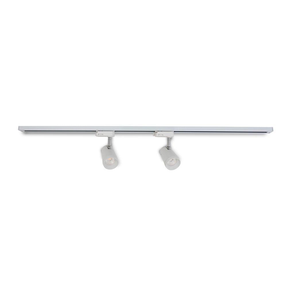 Atom AT1107 - 10W LED Single Circuit Adjustable Dimmable Track Mounted Head Spot Light-Atom Lighting-Ozlighting.com.au