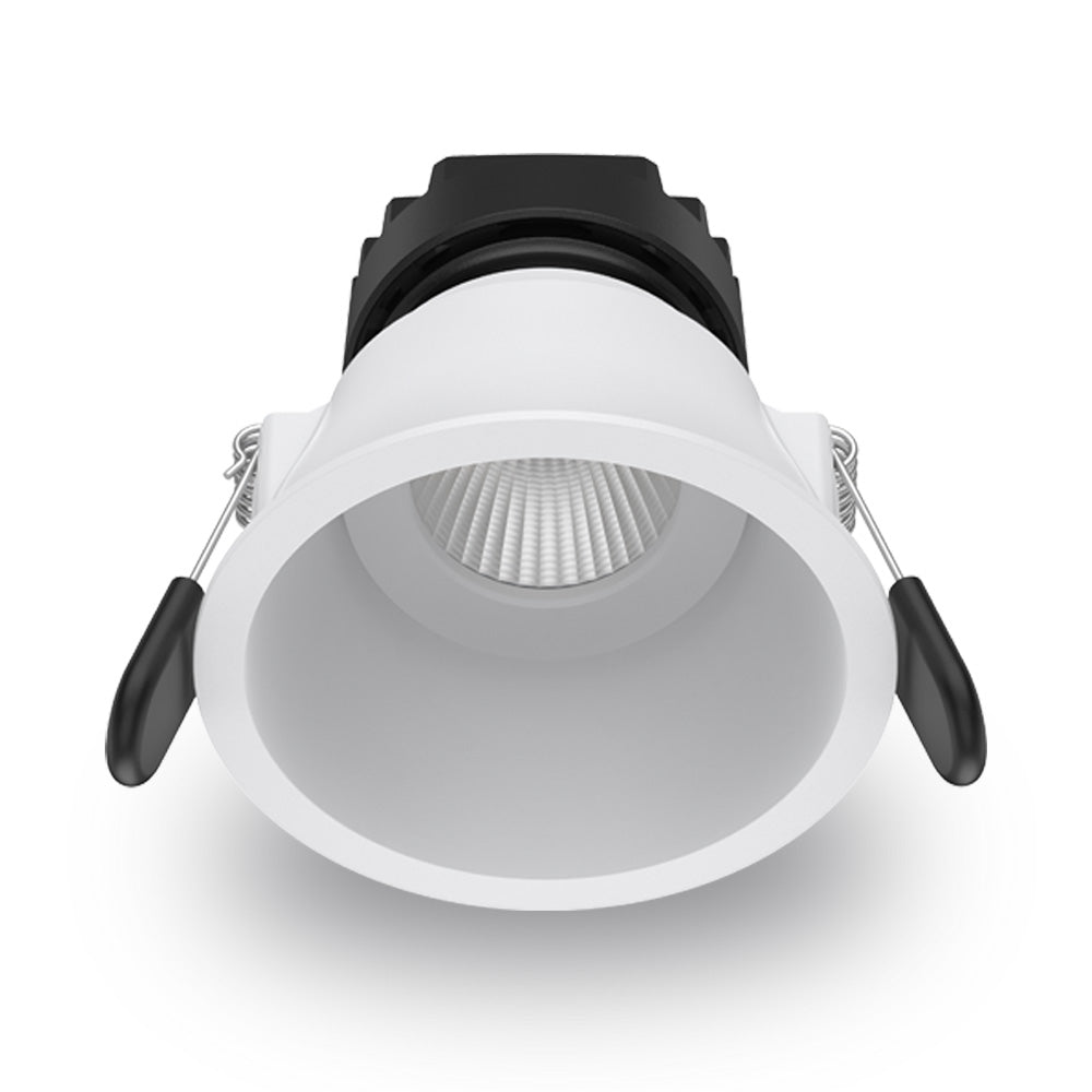 Atom AT9029/ADJ/WH/TRI Adjustable COB Downlight 90mm Cutout - White-Atom Lighting-Ozlighting.com.au