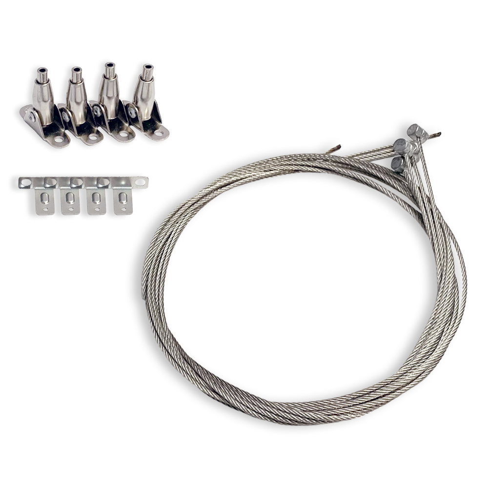 Atom AT9057 LED Panel Suspension Cable Kit 1m-Atom Lighting-Ozlighting.com.au
