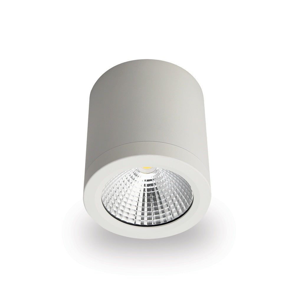 Atom AT9064/WH/60/WW Surface Downlight 10W 3000K - White-Atom Lighting-Ozlighting.com.au