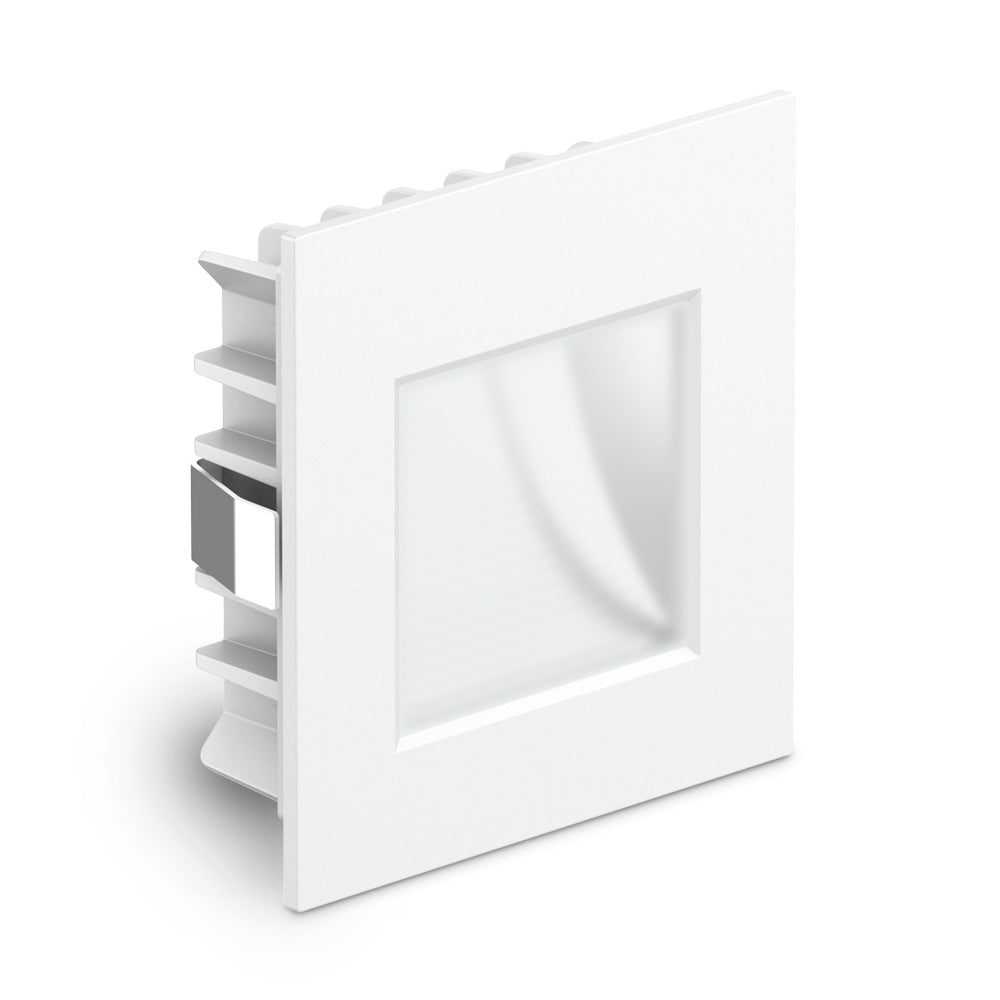 Atom AT9500/24V/WH/CW/O Recessed Step Light 24V 4000K Opal Lens-Atom Lighting-Ozlighting.com.au