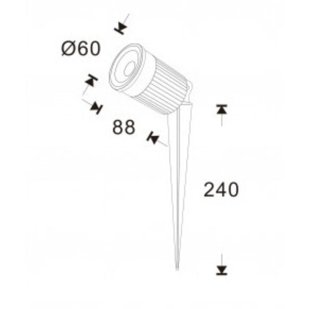 Azoogi Garden LED Light - 7W - DRIVER REQUIRED-Azoogi-Ozlighting.com.au