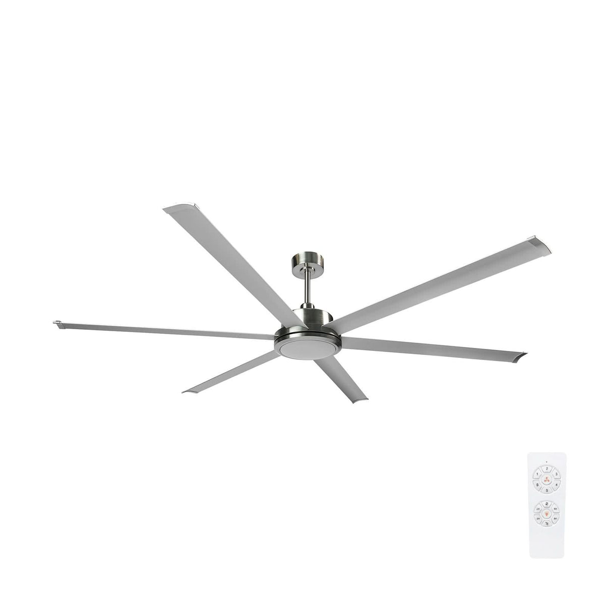 Brilliant COLOSSUS DC Ceiling Fan 84in Satin Nickel-Brilliant Lighting-Ozlighting.com.au
