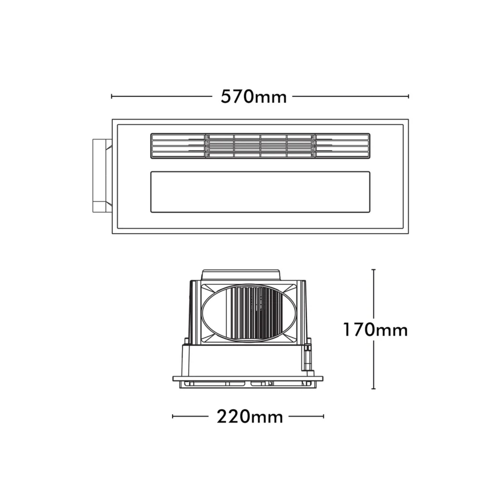 Brilliant NEVADA - 4-In-1 Bathroom Heater-Brilliant Lighting-Ozlighting.com.au