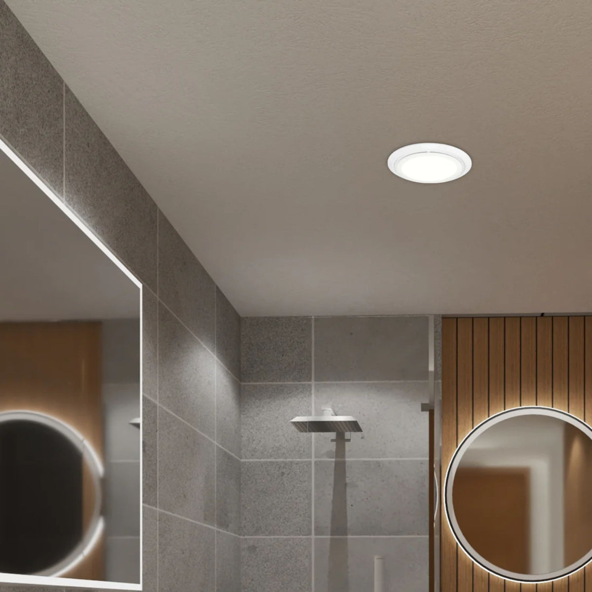 Brilliant TALON LED Exhaust Fan - White Talon CCT-Brilliant Lighting-Ozlighting.com.au