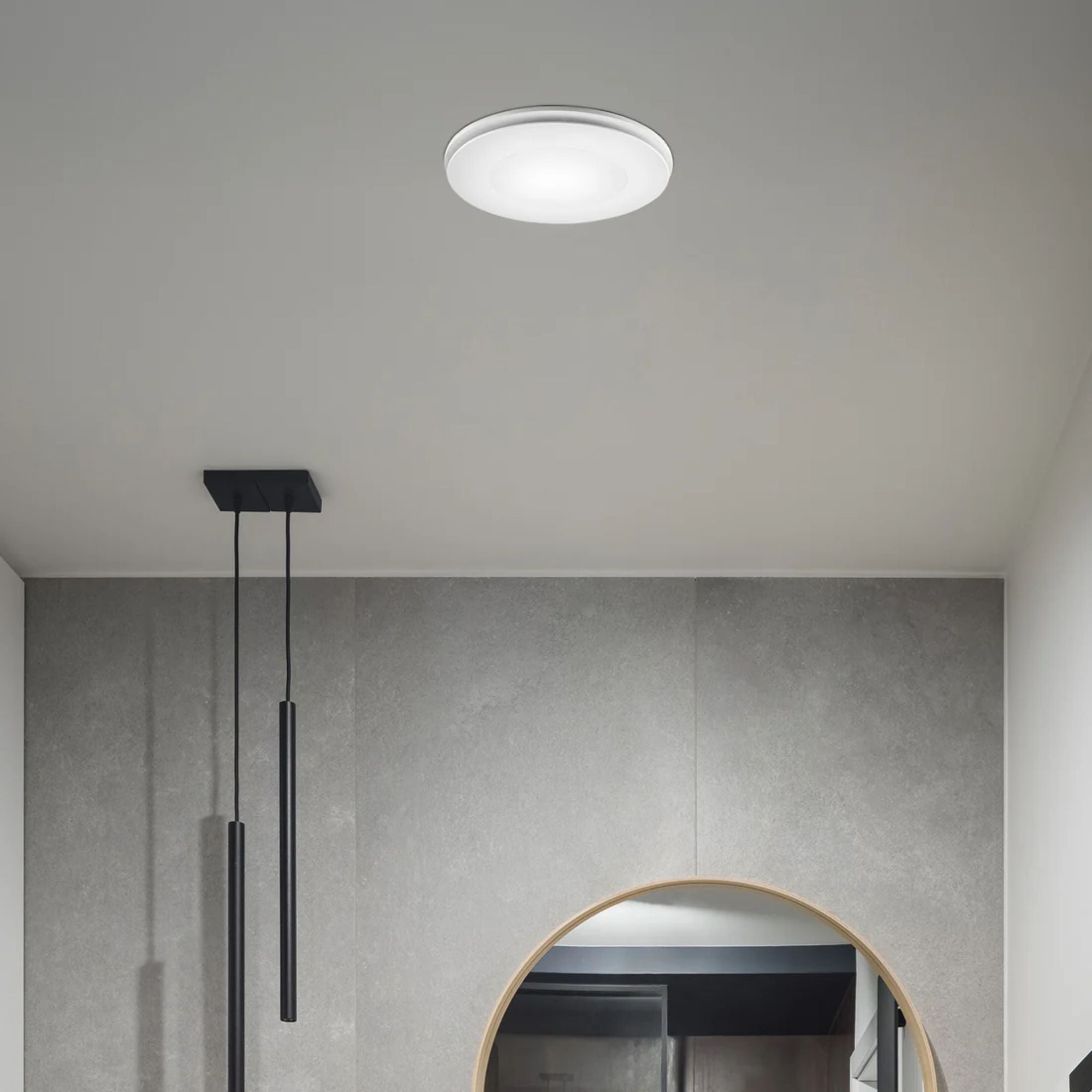 Brilliant TALON - White Promax Round Exhaust Fan with Light-Brilliant Lighting-Ozlighting.com.au