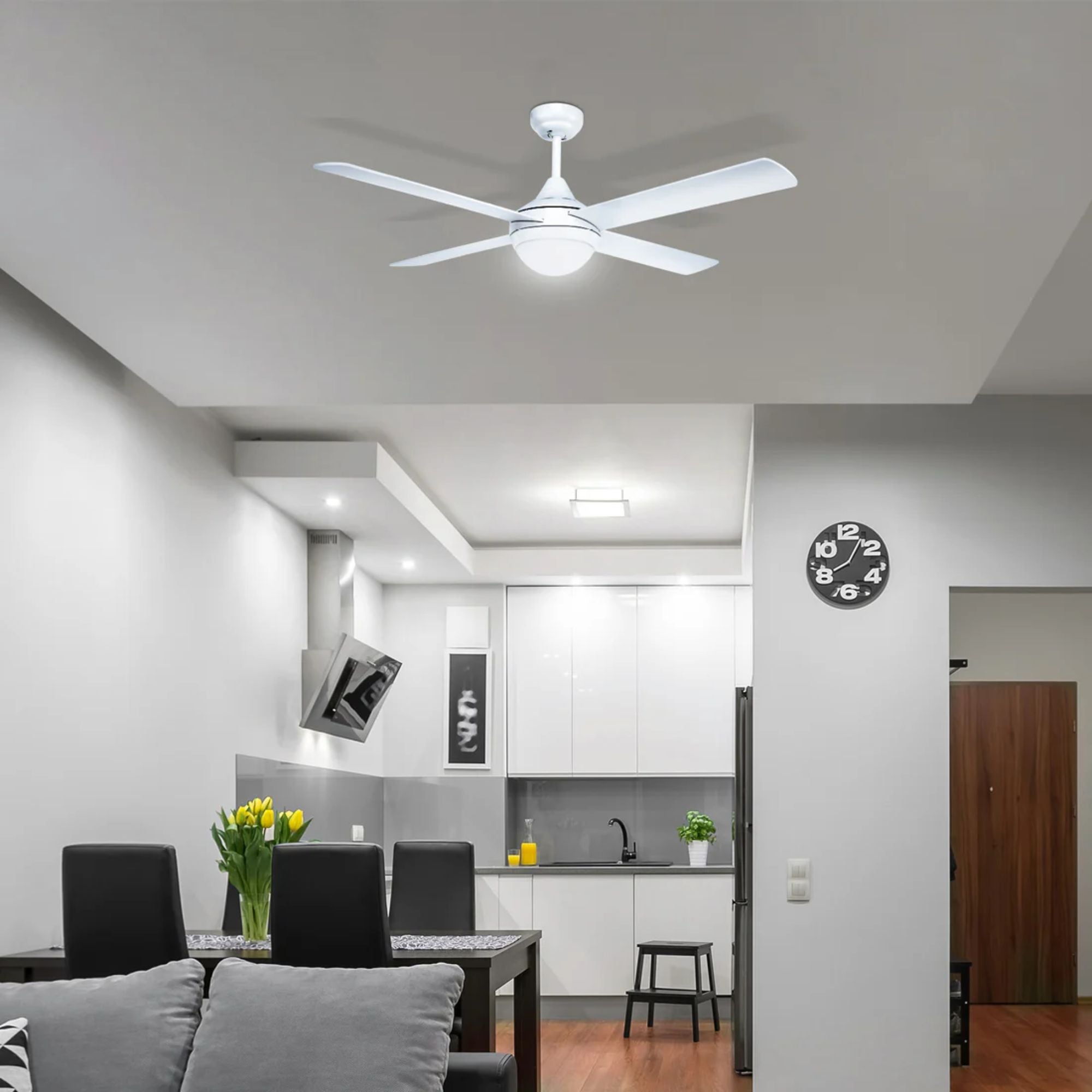 Brilliant TEMPO PLUS - 52" AC Ceiling Fan with LED Light and Remote-Brilliant Lighting-Ozlighting.com.au
