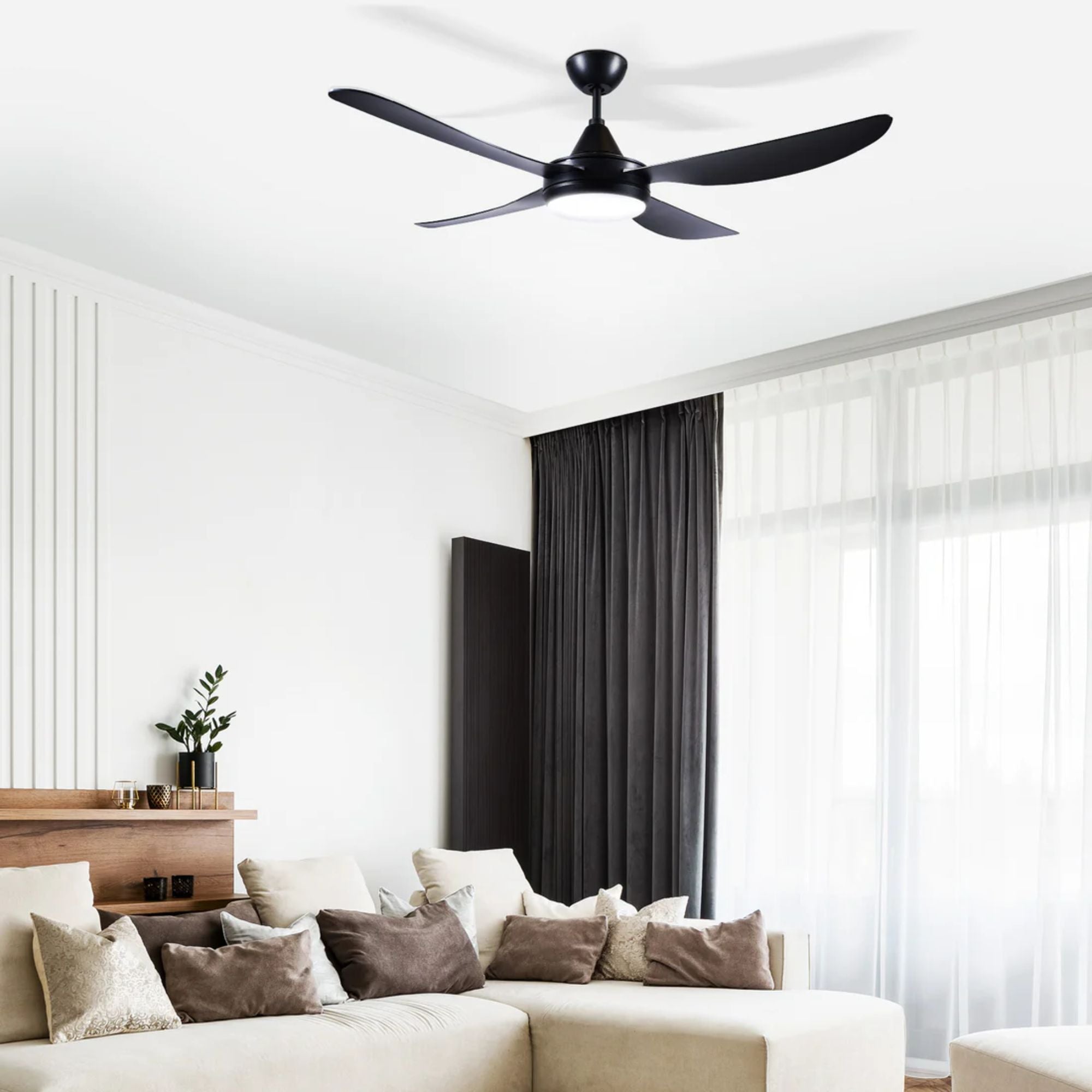 Brilliant VECTOR - 56" DC Ceiling Fan with Light-Brilliant Lighting-Ozlighting.com.au