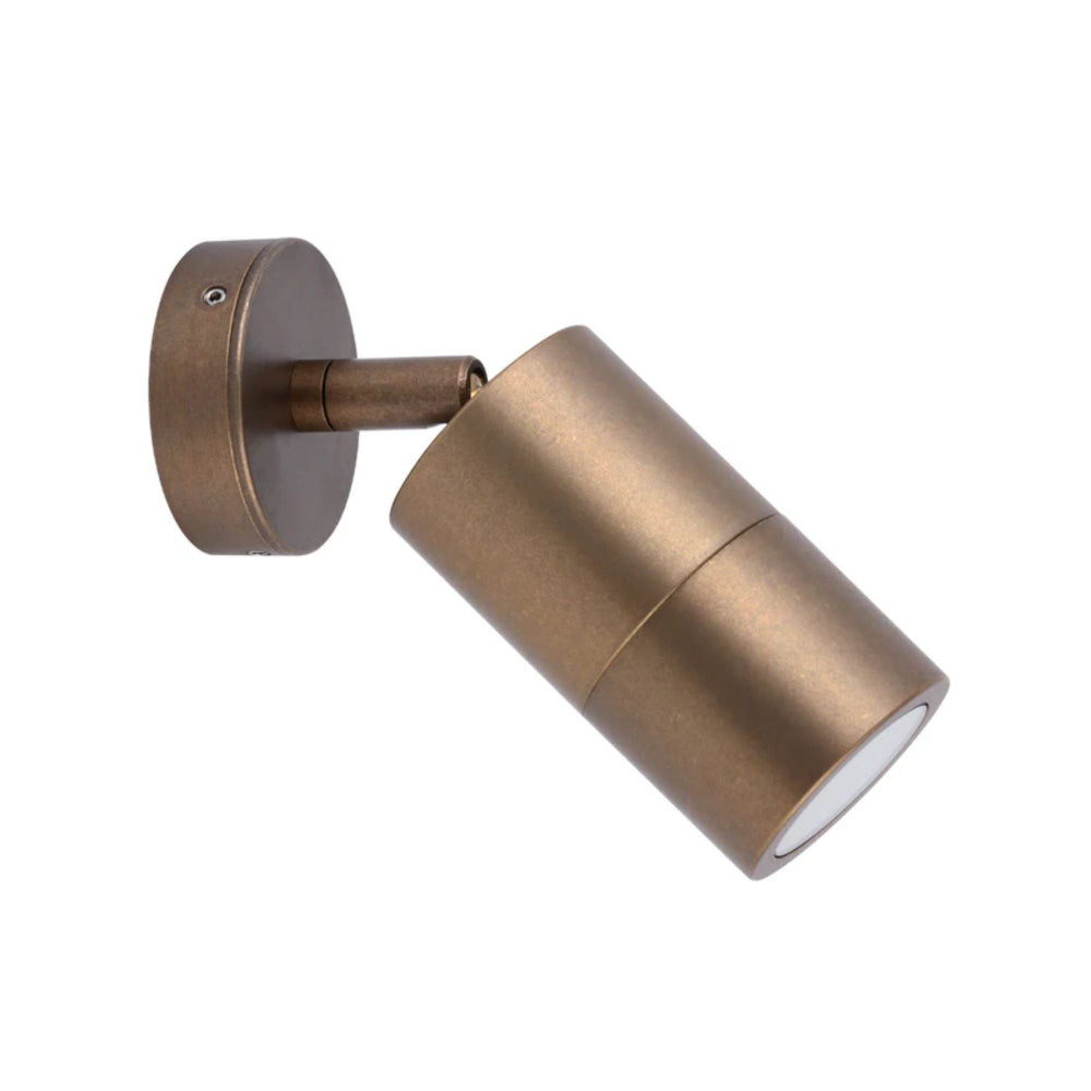 CLA - 35W Aged Brass Exterior Wall Pillar Spot Light-CLA Lighting-Ozlighting.com.au