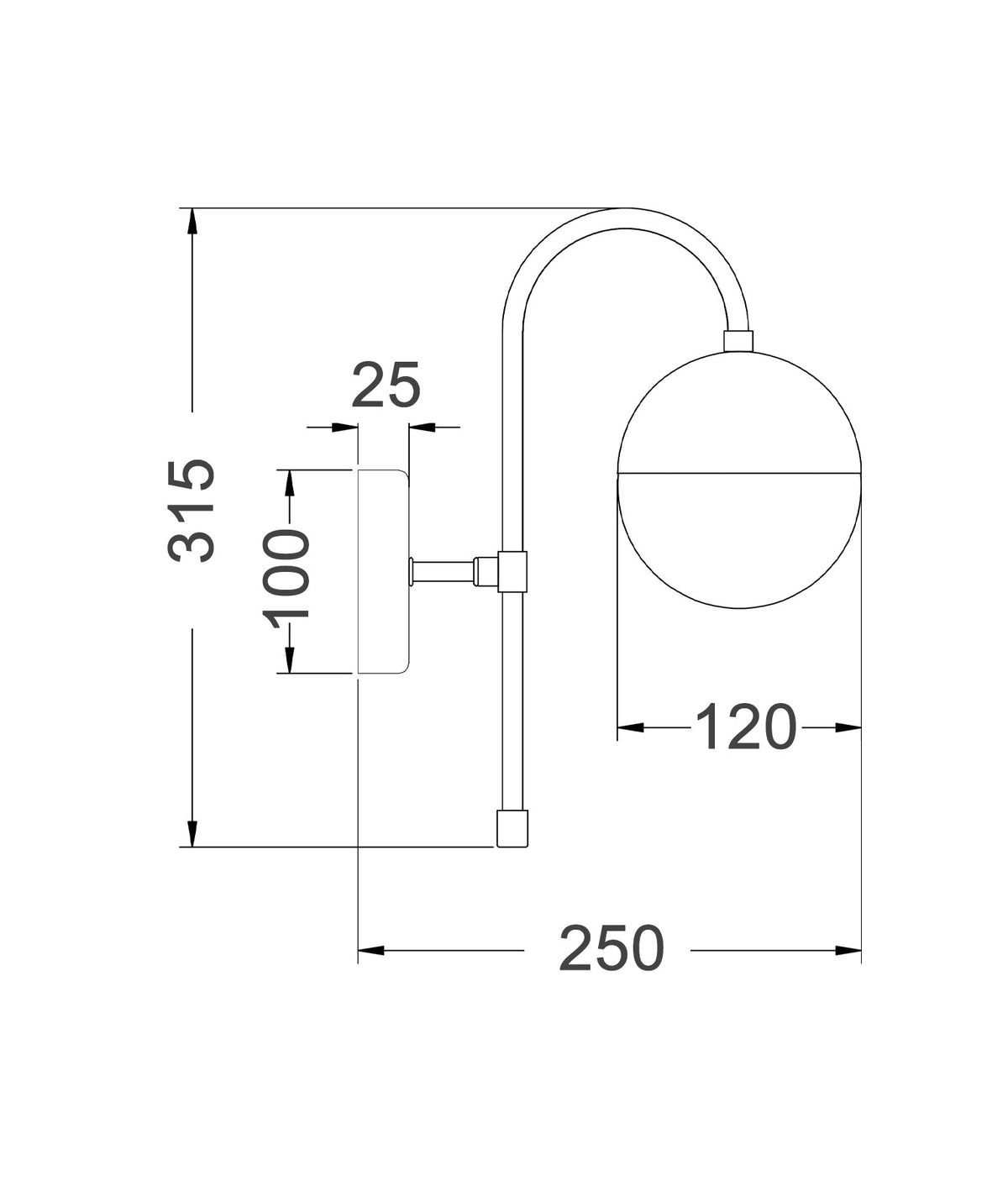 CLA ARO Wall Light - Round, Opal Glass, Satin Gold-CLA Lighting-Ozlighting.com.au