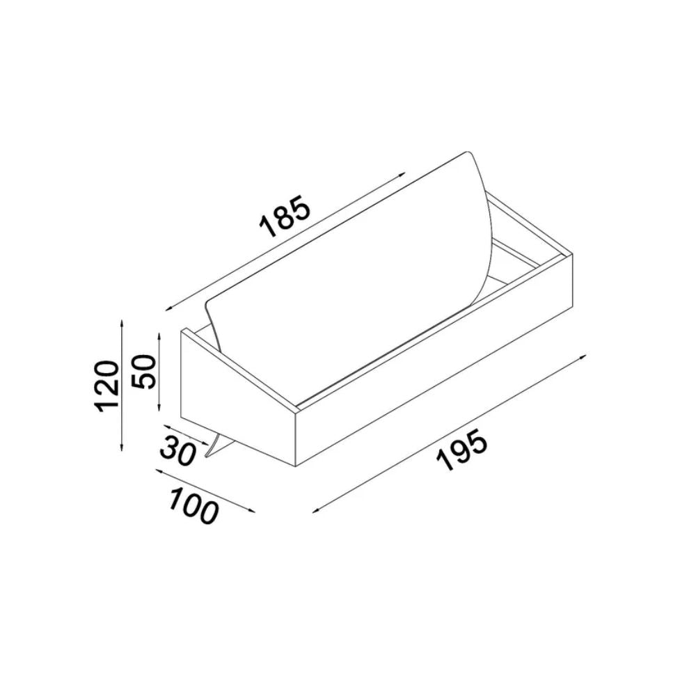 CLA ATLANTA - 6W LED Up/Down Rectangular Wall Light-CLA Lighting-Ozlighting.com.au