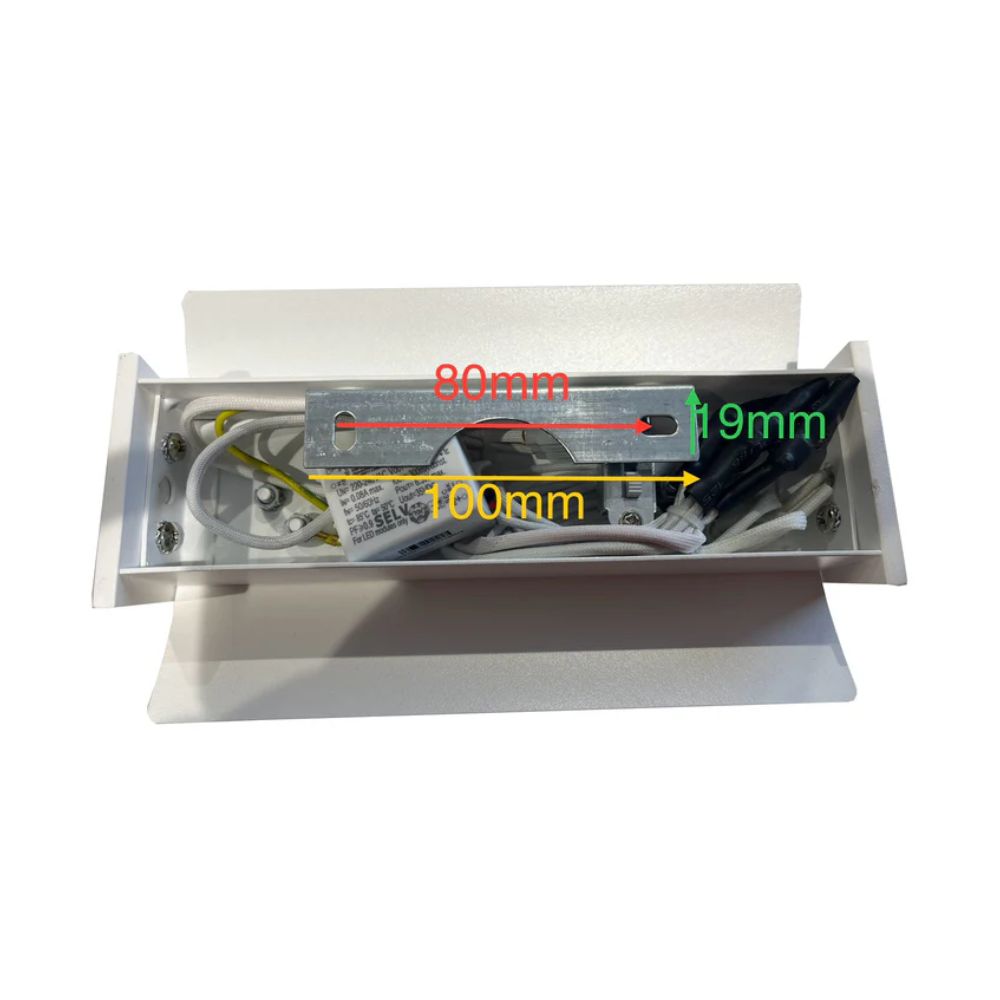CLA ATLANTA - 6W LED Up/Down Rectangular Wall Light-CLA Lighting-Ozlighting.com.au