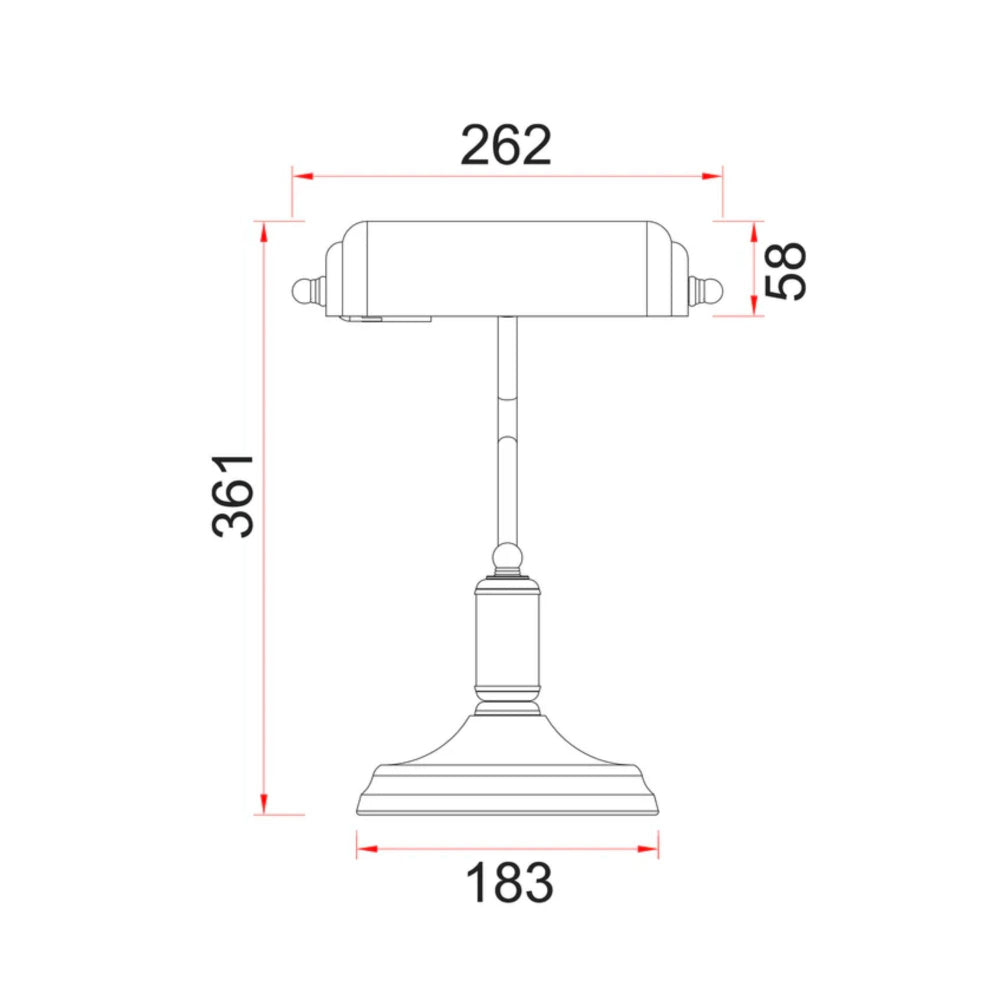 CLA BANCA Banker's Table Lamp-CLA Lighting-Ozlighting.com.au