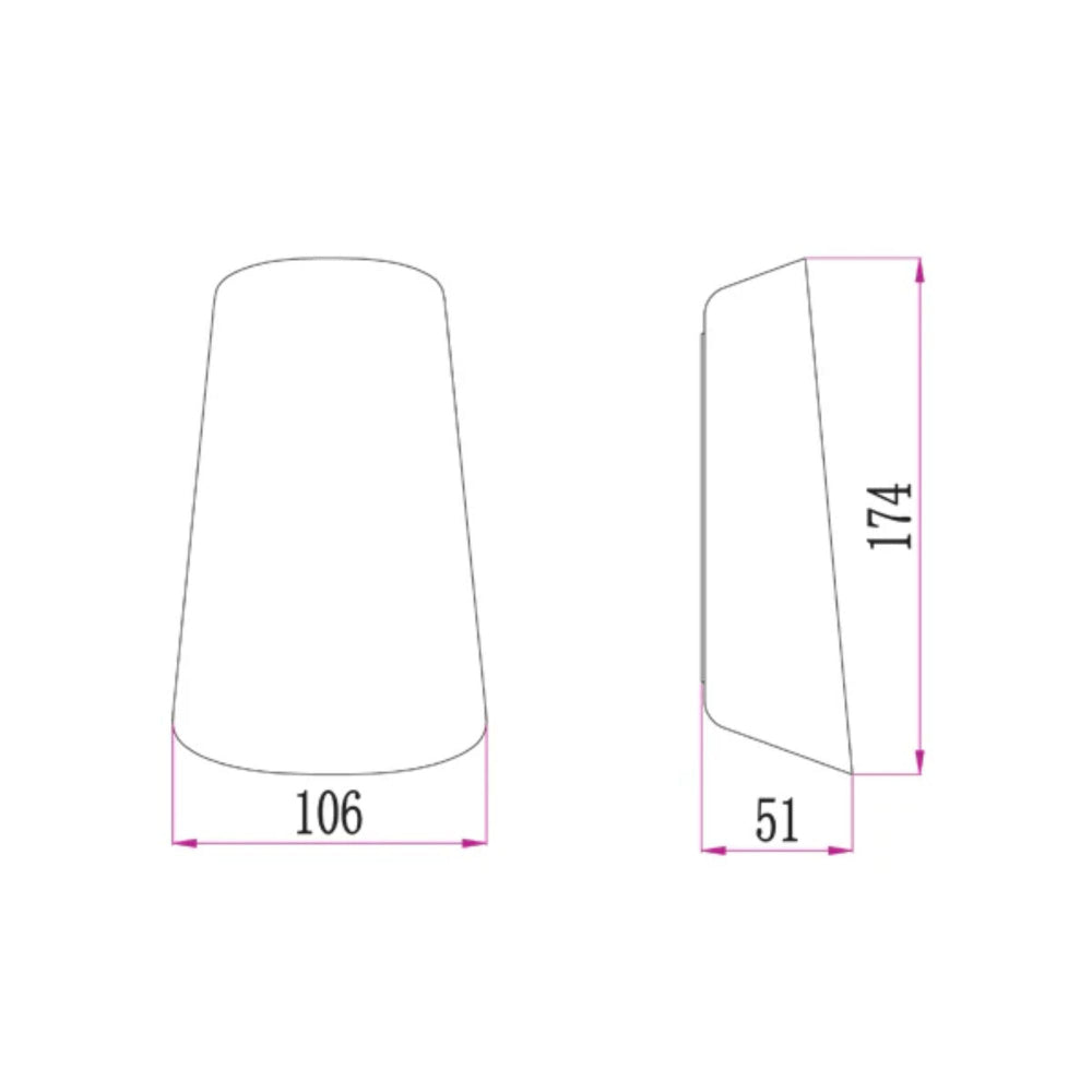 CLA BESTRI - 11W LED Surface Mounted Cone Up/Down Wall Light-CLA Lighting-Ozlighting.com.au