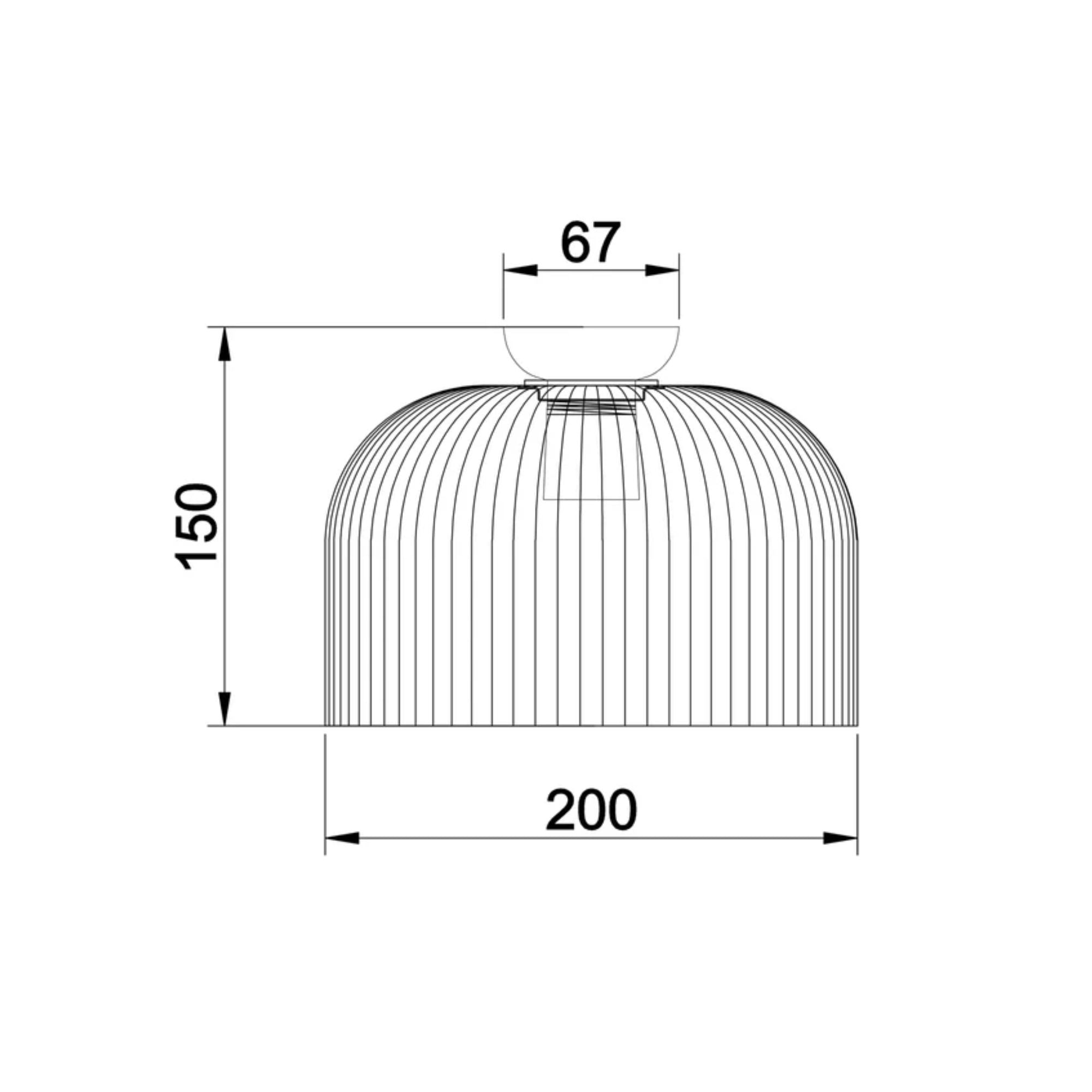 CLA DIYVINTAJ - 60W Dome Ribbed Ceiling Lights-CLA Lighting-Ozlighting.com.au