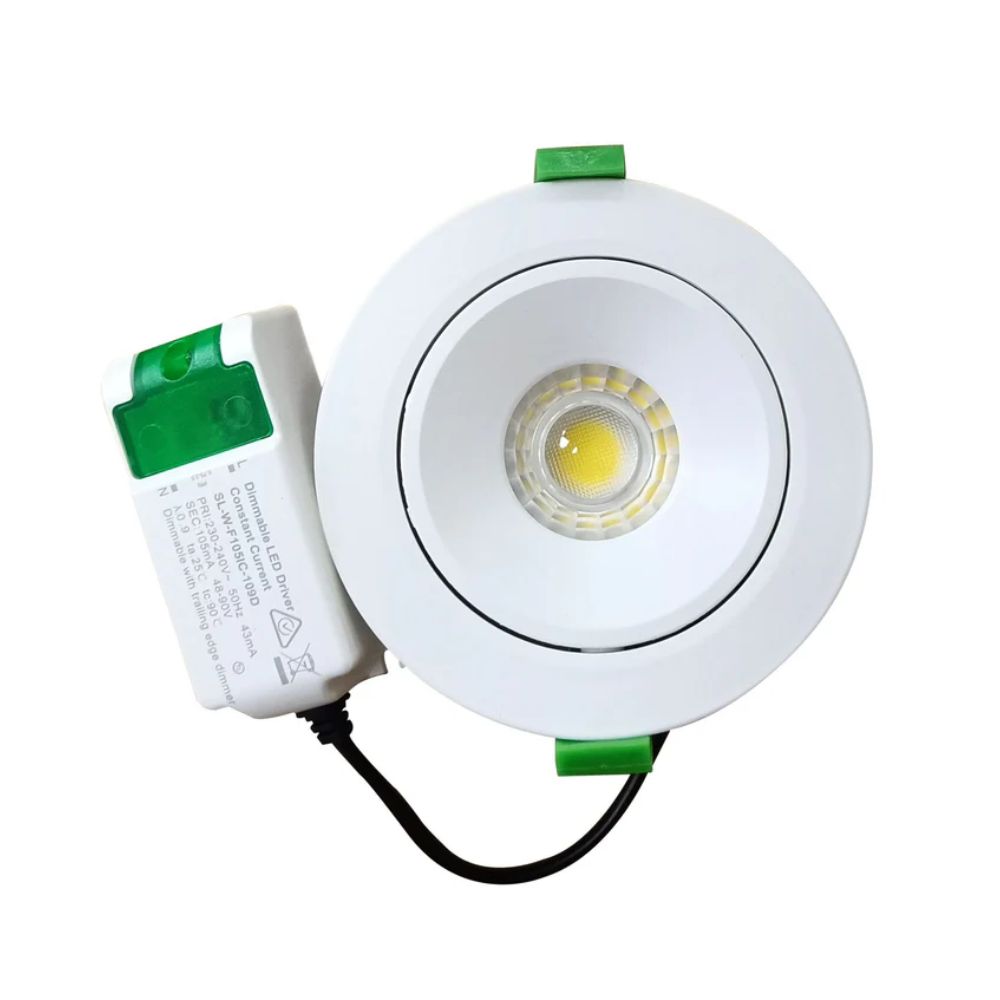 CLA FIREFLY01A - 8W LED Gimbal Tri-CCT Recessed Downlight-CLA Lighting-Ozlighting.com.au