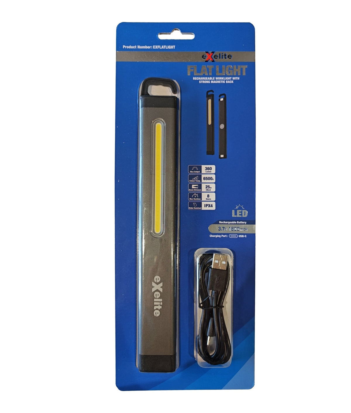 CLA FLAT LIGHT Rechargeable Worklight - with Strong Magnetic Back-CLA Lighting-Ozlighting.com.au