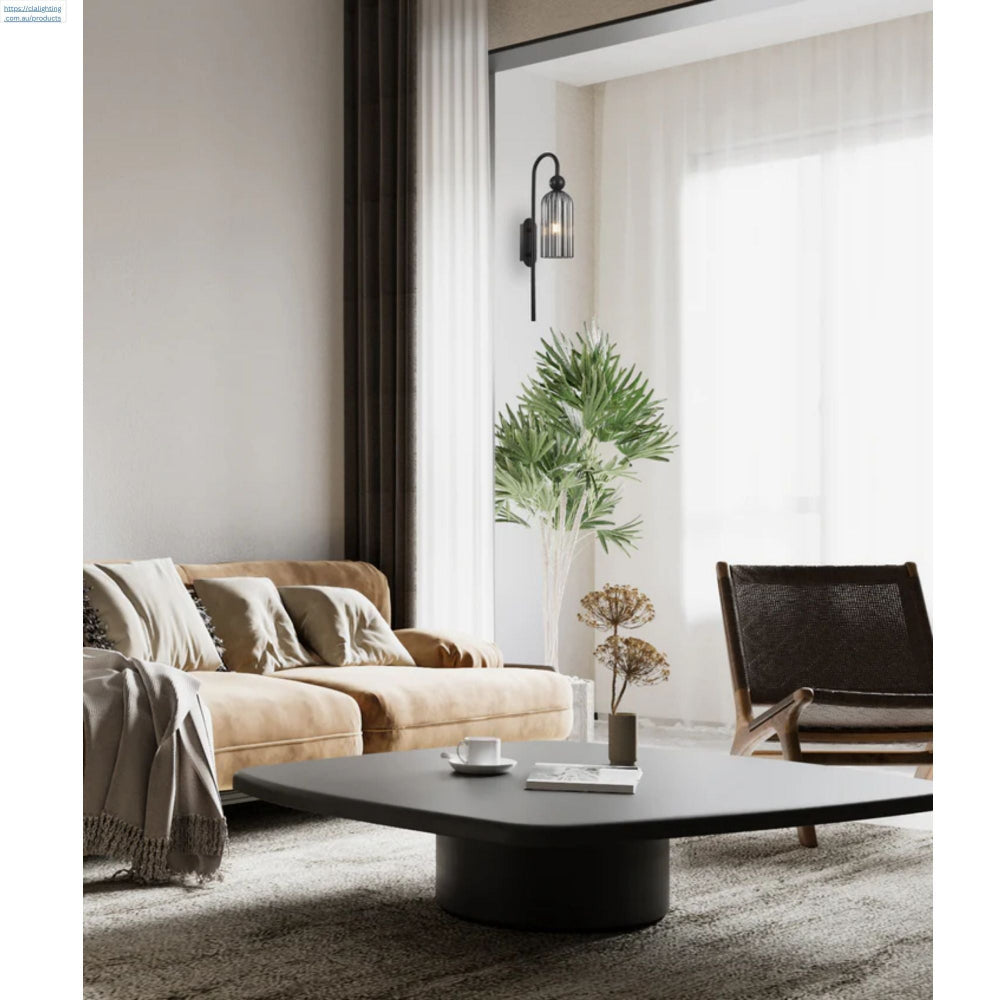 CLA FLAUTA - 40W Round Top Cylinder Ribbed Wall Lights-CLA Lighting-Ozlighting.com.au