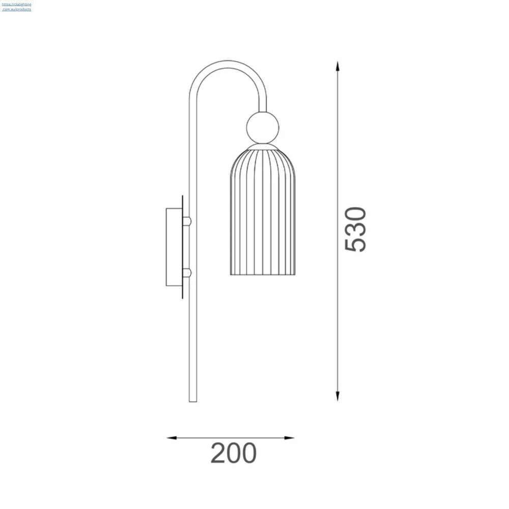 CLA FLAUTA - 40W Round Top Cylinder Ribbed Wall Lights-CLA Lighting-Ozlighting.com.au