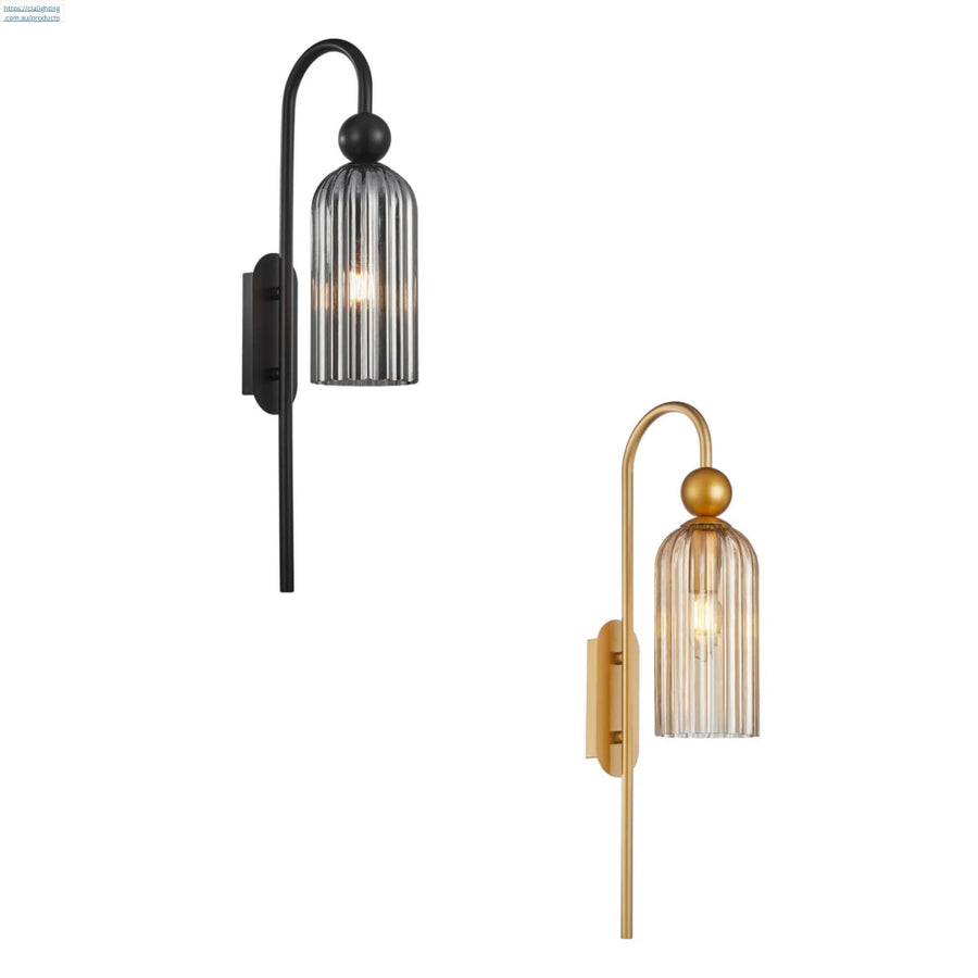 CLA FLAUTA - 40W Round Top Cylinder Ribbed Wall Lights-CLA Lighting-Ozlighting.com.au