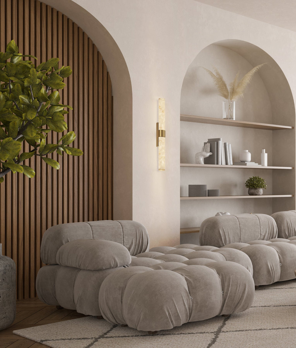 CLA FLECHA LED Wall Light - Dimmable, Marble-CLA Lighting-Ozlighting.com.au