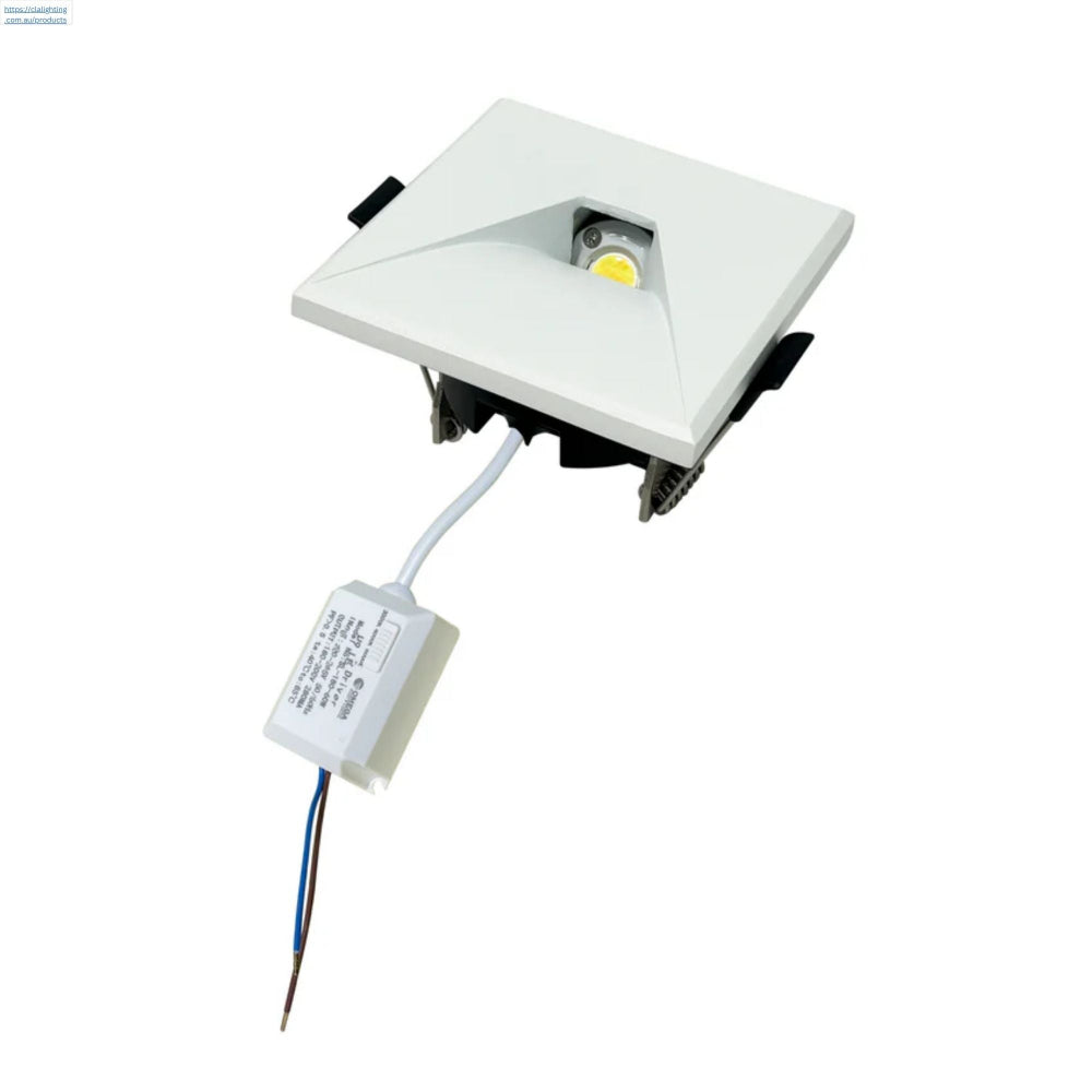 CLA LED Step Light - Tri-Colour, Recessed, Square-CLA Lighting-Ozlighting.com.au