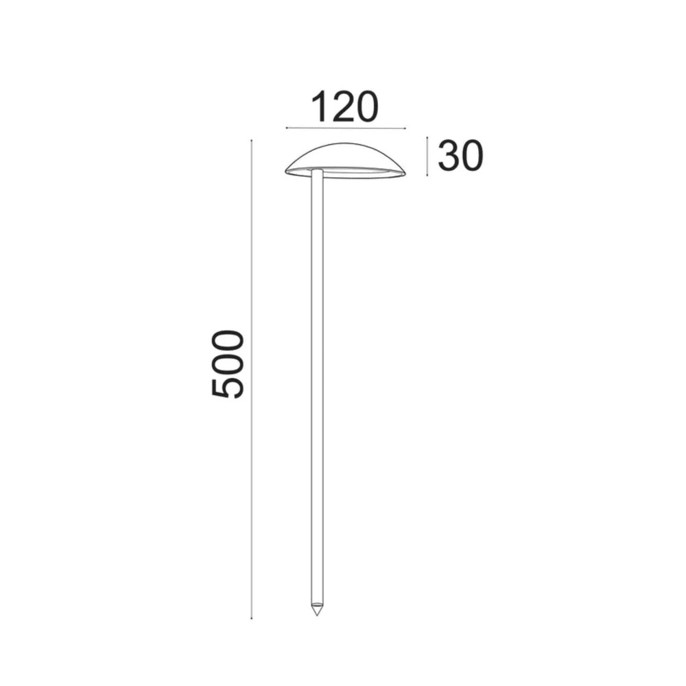 CLA MESTOLO - 5W LED Garden Fixed Anti-Glare Spike Light-CLA Lighting-Ozlighting.com.au