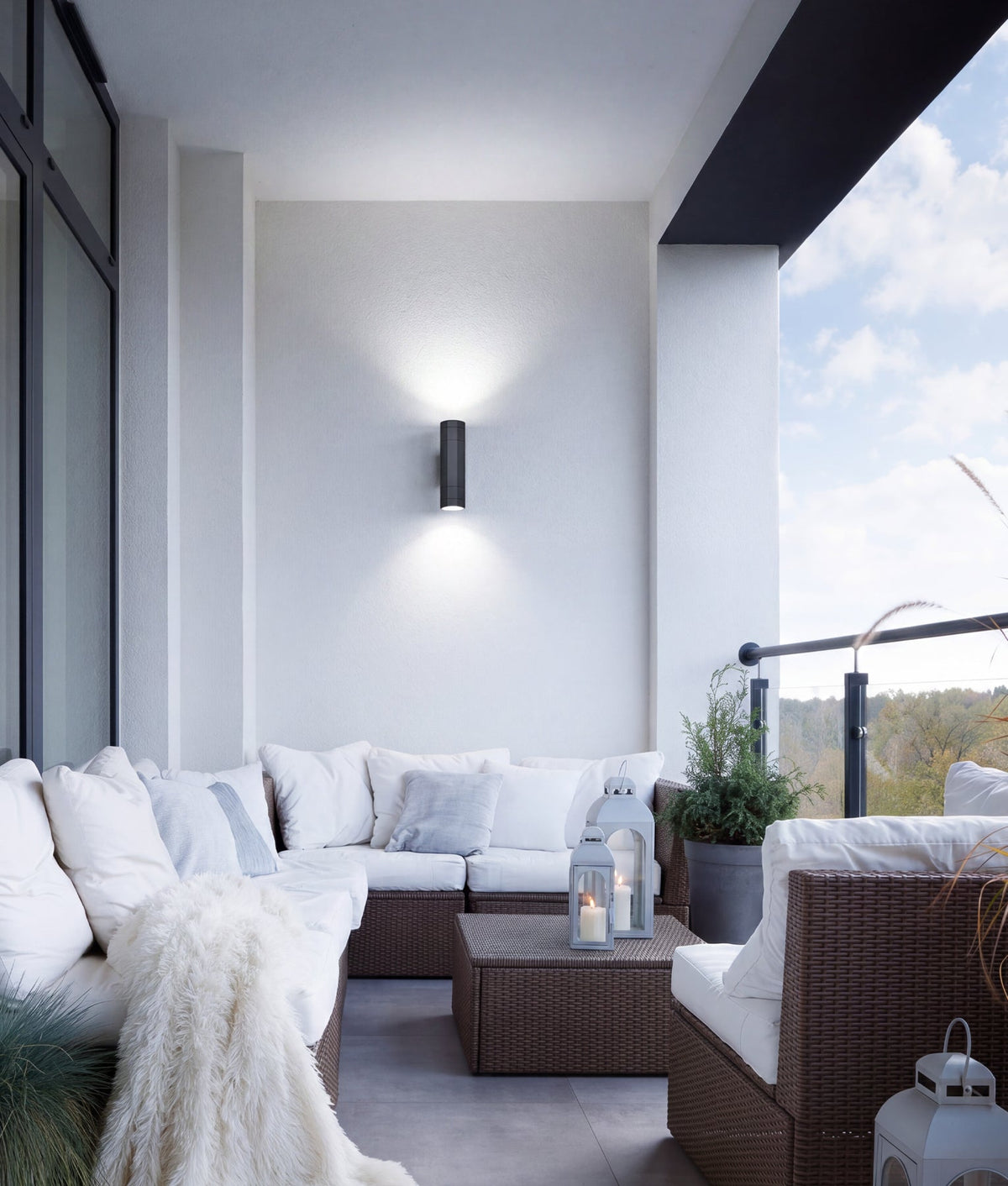 CLA OCTO GU10 Outdoor Octagonal Up/Down Pillar Lights - IP65-CLA Lighting-Ozlighting.com.au