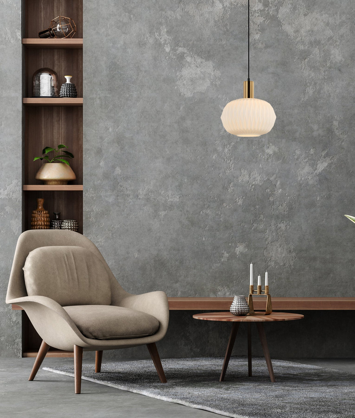 CLA PAPEL Pendant - Dome, Glass-CLA Lighting-Ozlighting.com.au