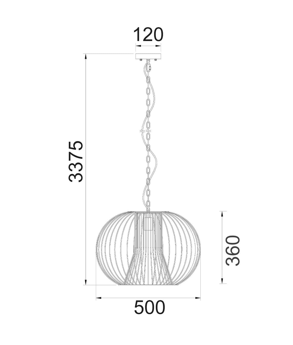 CLA PARRILLA Pendant - Round, Iron-CLA Lighting-Ozlighting.com.au