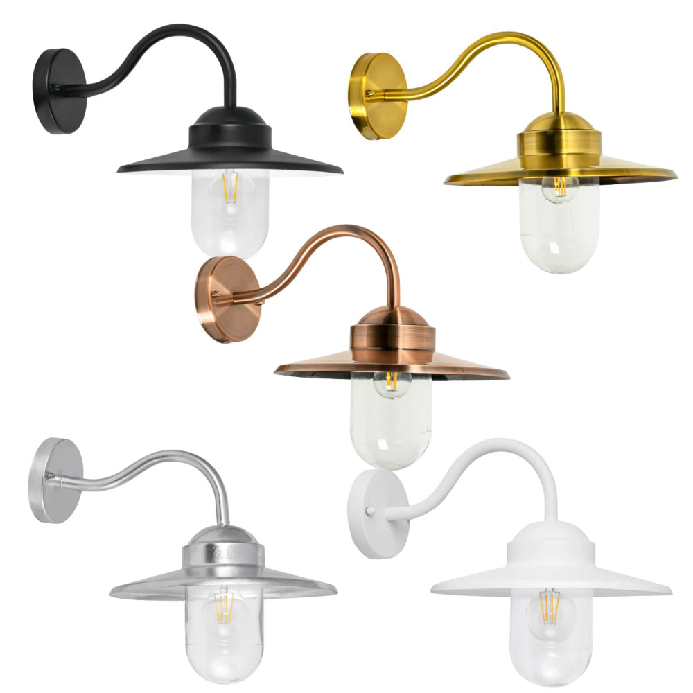 CLA PAYONG - 60W Hat Shape with Clear Glass Wall Light-CLA Lighting-Ozlighting.com.au