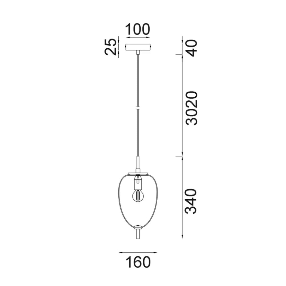 CLA PINO - 1 Light Oval Pendant-CLA Lighting-Ozlighting.com.au