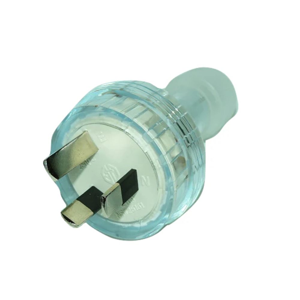 CLA - Rewirable 3 PIN 10A Clear Plug-CLA Lighting-Ozlighting.com.au
