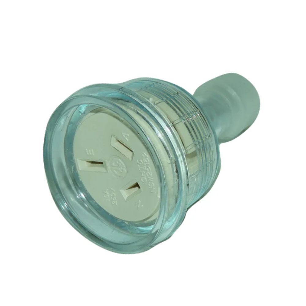 CLA - Rewirable 3 PIN 10A Clear Plug-CLA Lighting-Ozlighting.com.au
