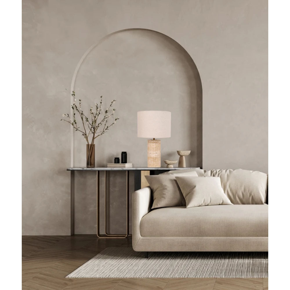 CLA SAGITTA Oblong Table Lamp - Cream Fabric Shade-CLA Lighting-Ozlighting.com.au