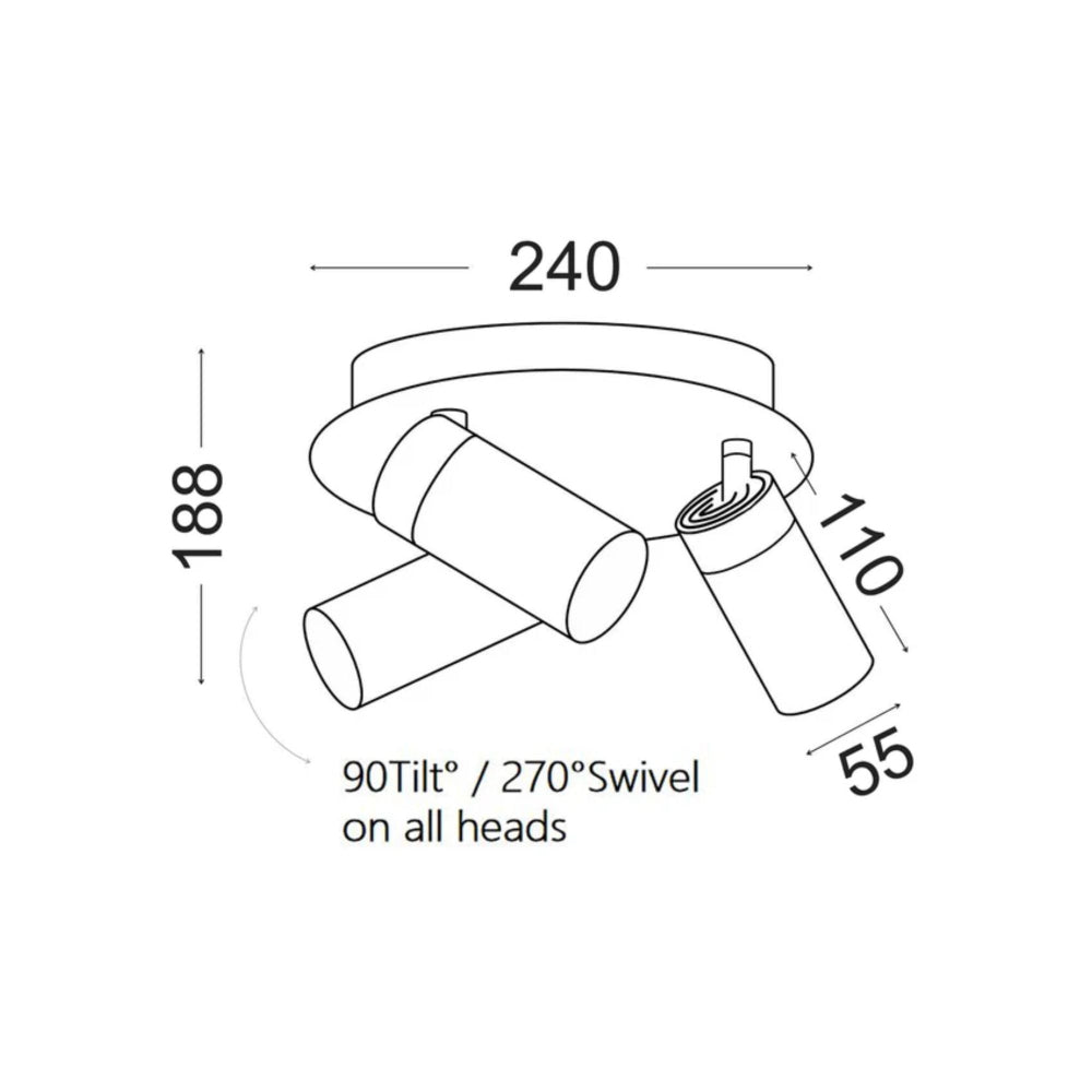 CLA SAKUP - 35W Adjustable Ceiling Spot Light-CLA Lighting-Ozlighting.com.au