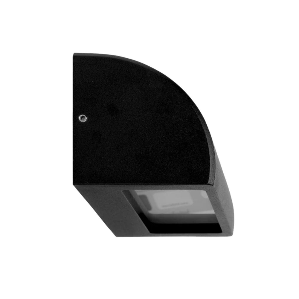 CLA STE - 20W Black Curved Surface Mounted Wall Light-CLA Lighting-Ozlighting.com.au