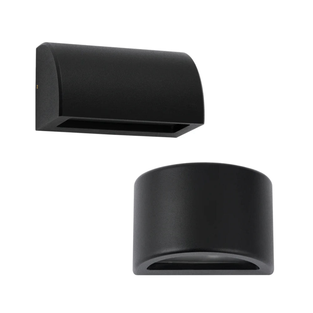 CLA STE - 20W Black Curved Surface Mounted Wall Light-CLA Lighting-Ozlighting.com.au