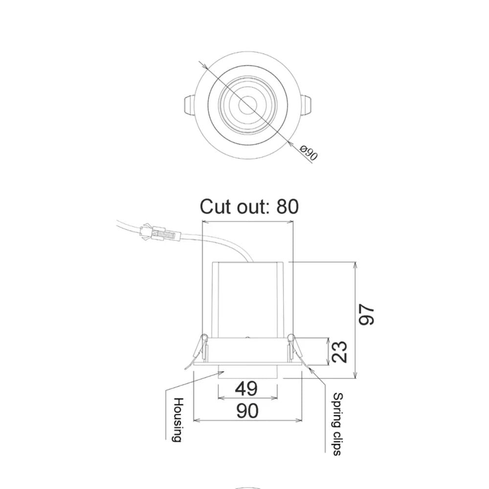 CLA TELE - 10W LED Recessed Spot Downlight-CLA Lighting-Ozlighting.com.au