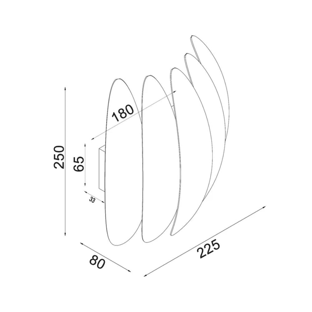 CLA TIJUANA - 17W LED Interior Curved Wall Light-CLA Lighting-Ozlighting.com.au