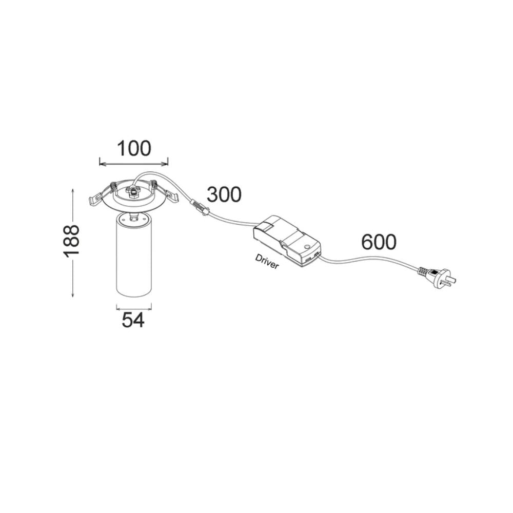CLA TUBO - 10W LED Tiltable & Rotatable Spot Downlights-CLA Lighting-Ozlighting.com.au