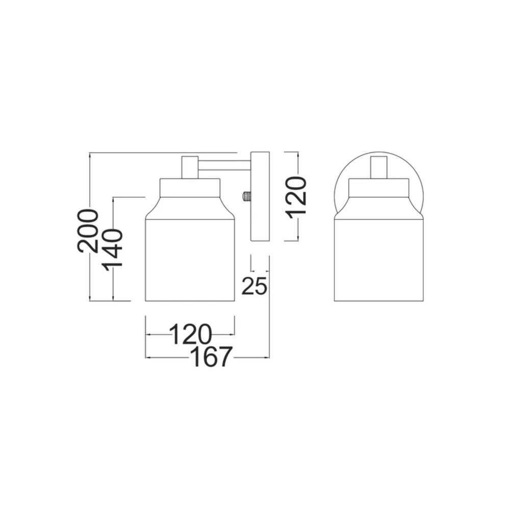 CLA TUFO - 40W Wall Light-CLA Lighting-Ozlighting.com.au