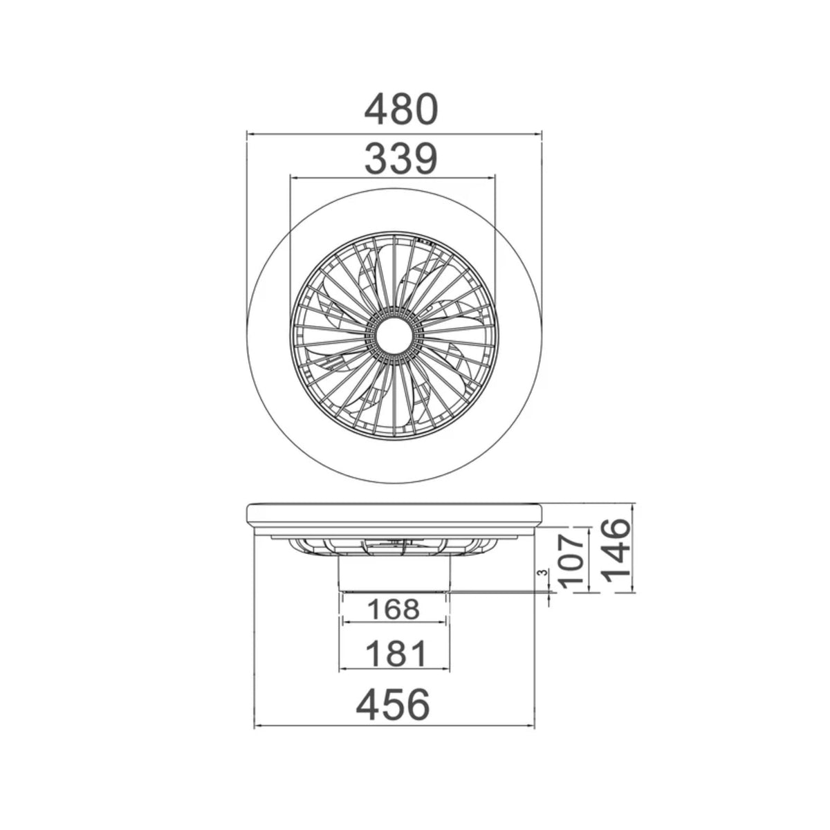 CLA VIFTU Ceiling Fan with Tri-Colour LED Light-CLA Lighting-Ozlighting.com.au
