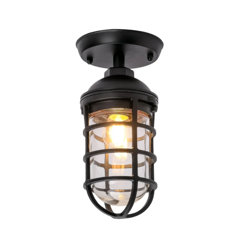 CLA VILLAKU - 60W Cylinder with Cage Ceiling Light-CLA Lighting-Ozlighting.com.au