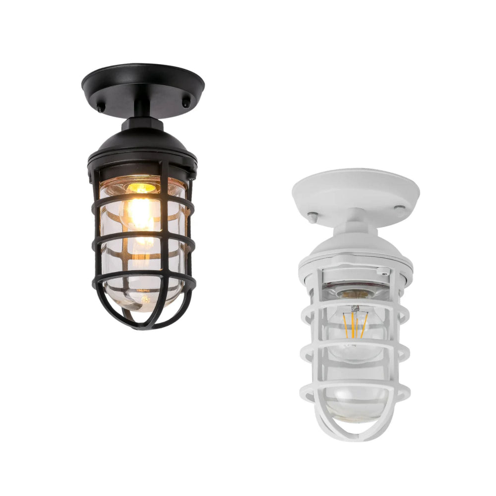 CLA VILLAKU - 60W Cylinder with Cage Ceiling Light-CLA Lighting-Ozlighting.com.au