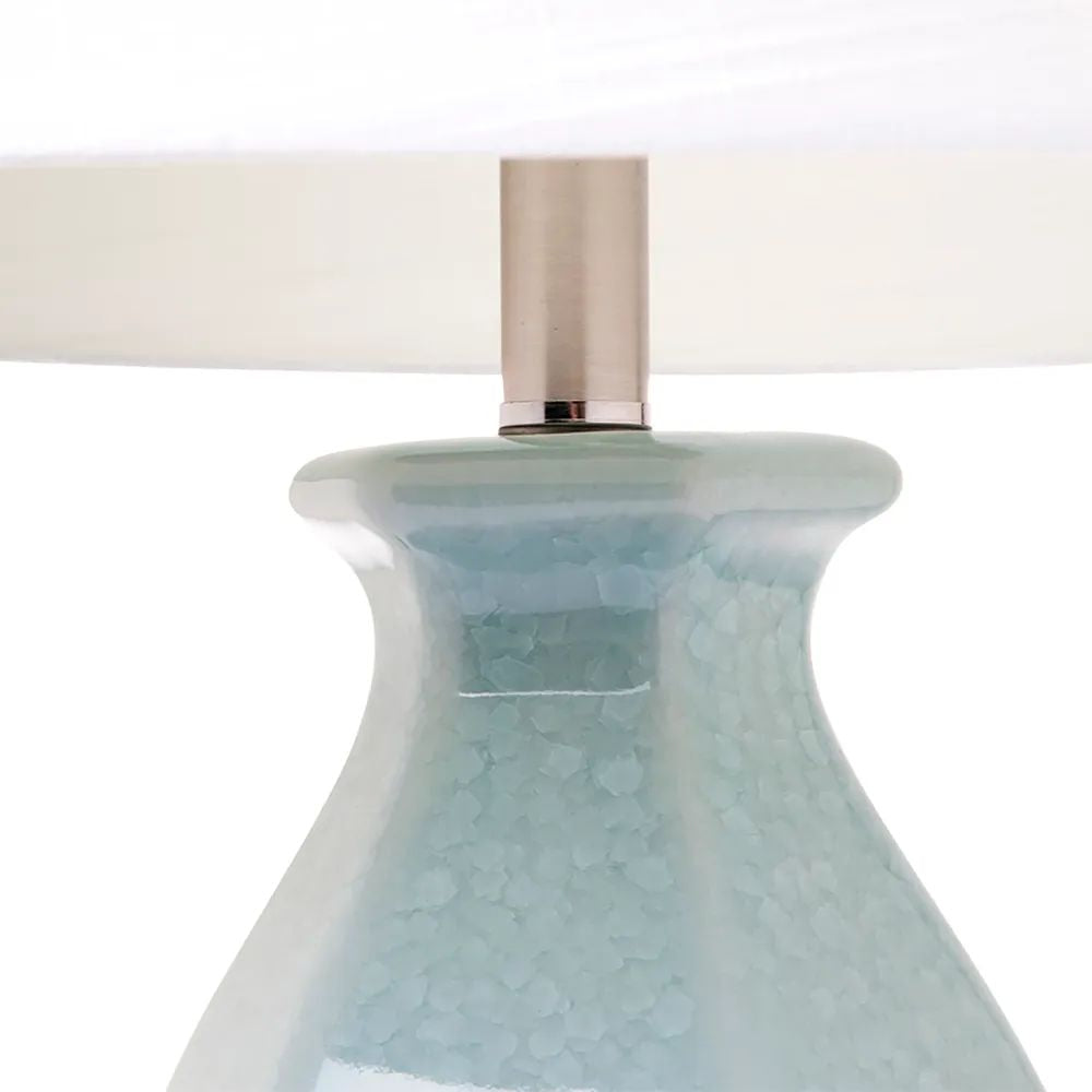 Cafe Lighting ERICA - Crushed Crackle Ceramic Table Lamp-Cafe Lighting-Ozlighting.com.au