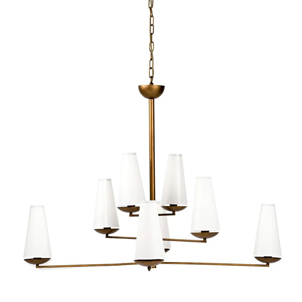 Cafe Lighting ESTHER Chandelier - 8 Light Iron-Cafe Lighting-Ozlighting.com.au