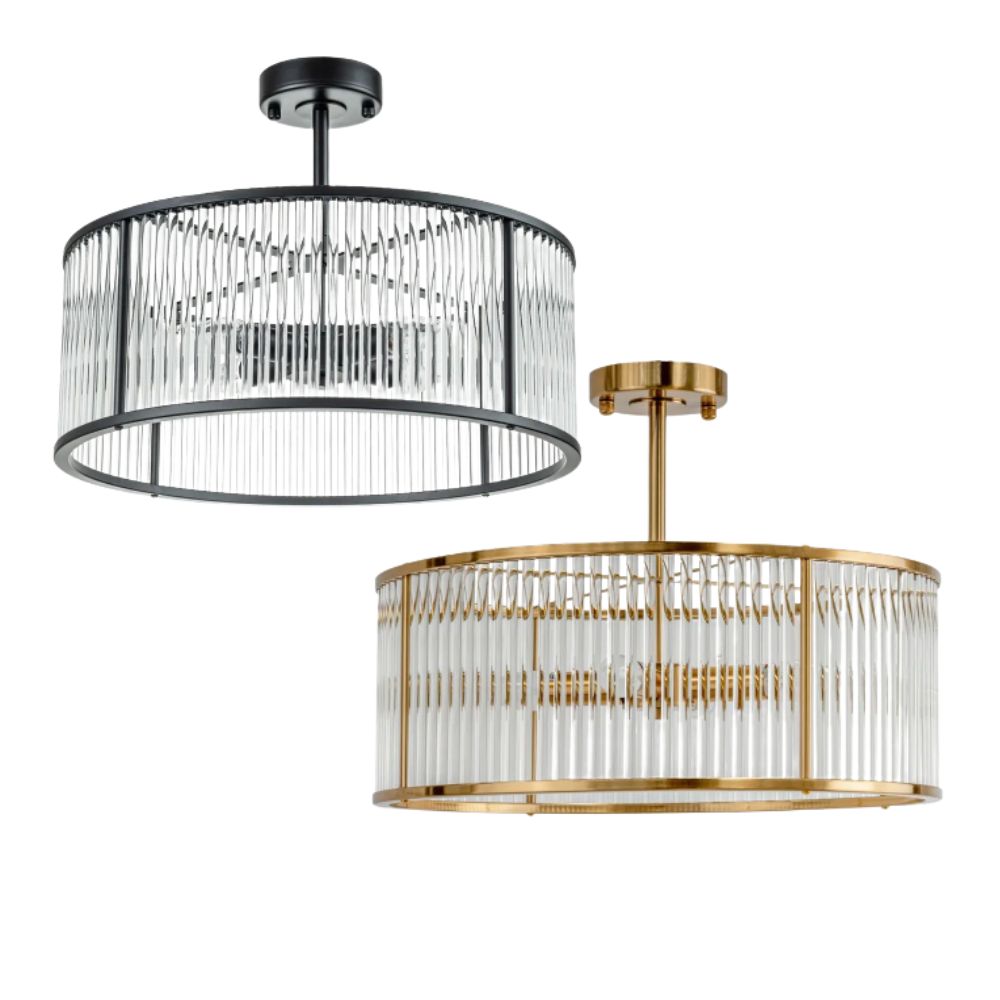 Cafe Lighting FARRAH Pendant - 4 Light Flush Mount-Cafe Lighting-Ozlighting.com.au