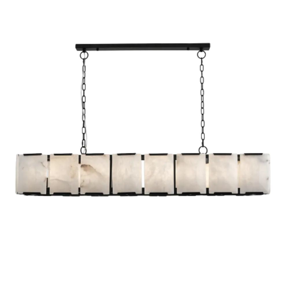 Cafe Lighting FLORENCE Pendant - 16 Light Alabaster Linear-Cafe Lighting-Ozlighting.com.au